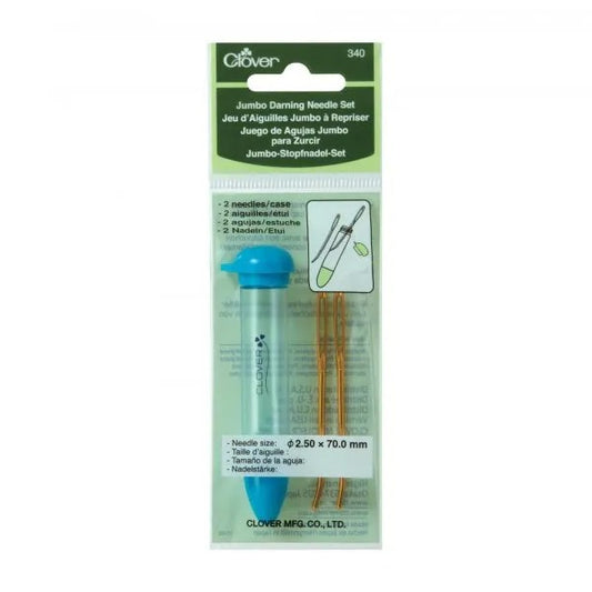 Clover "Chibi" Jumbo Darning Needle Set with case (2 needles)