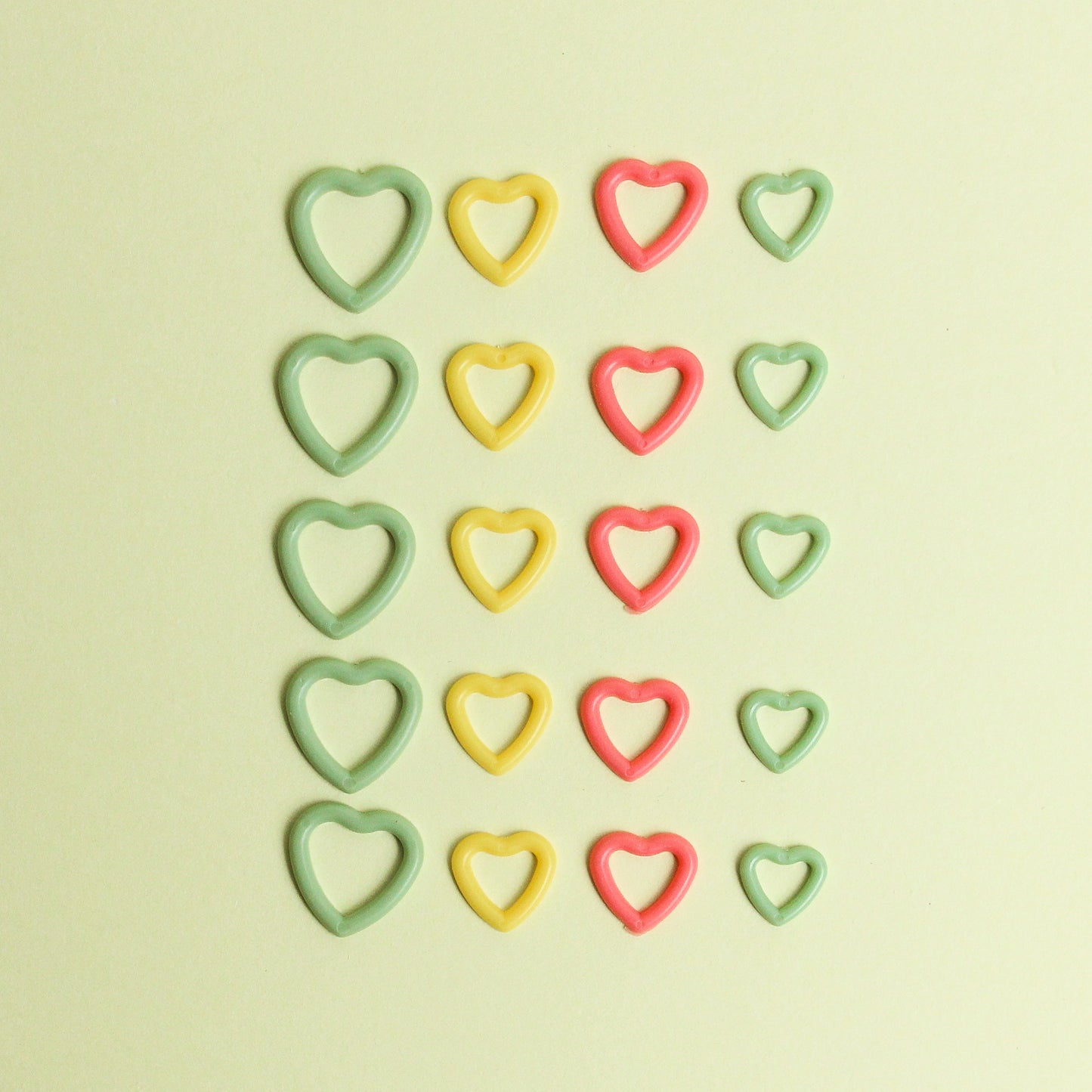 Memoric Stitch Markers - Heart Shaped (20 Pack)