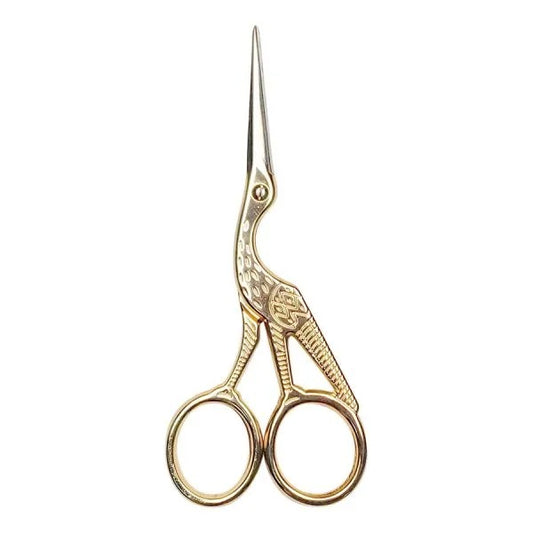 Klasse Stork Embroidery Scissors (Gold)